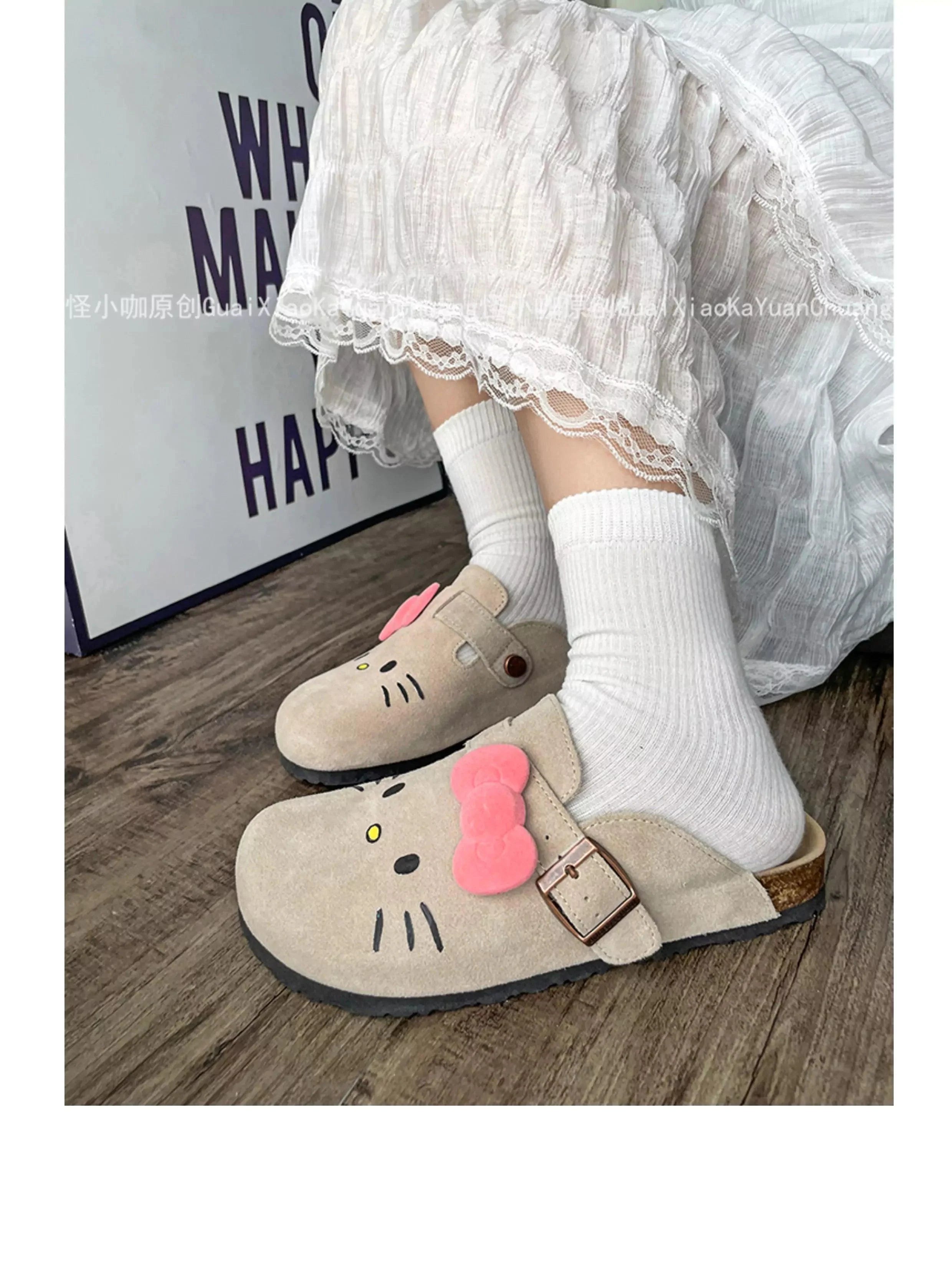 Hello Kitty Suede Soft Footbed Clogs for Women (US size)