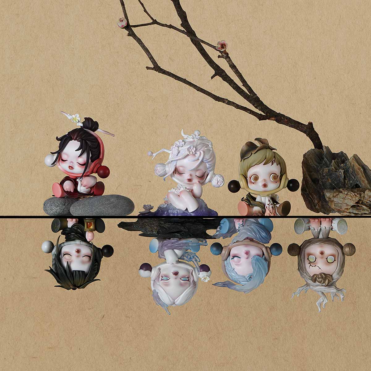 SKULLPANDA The Ink Plum Blossom Series Figures - Blind Box Mall