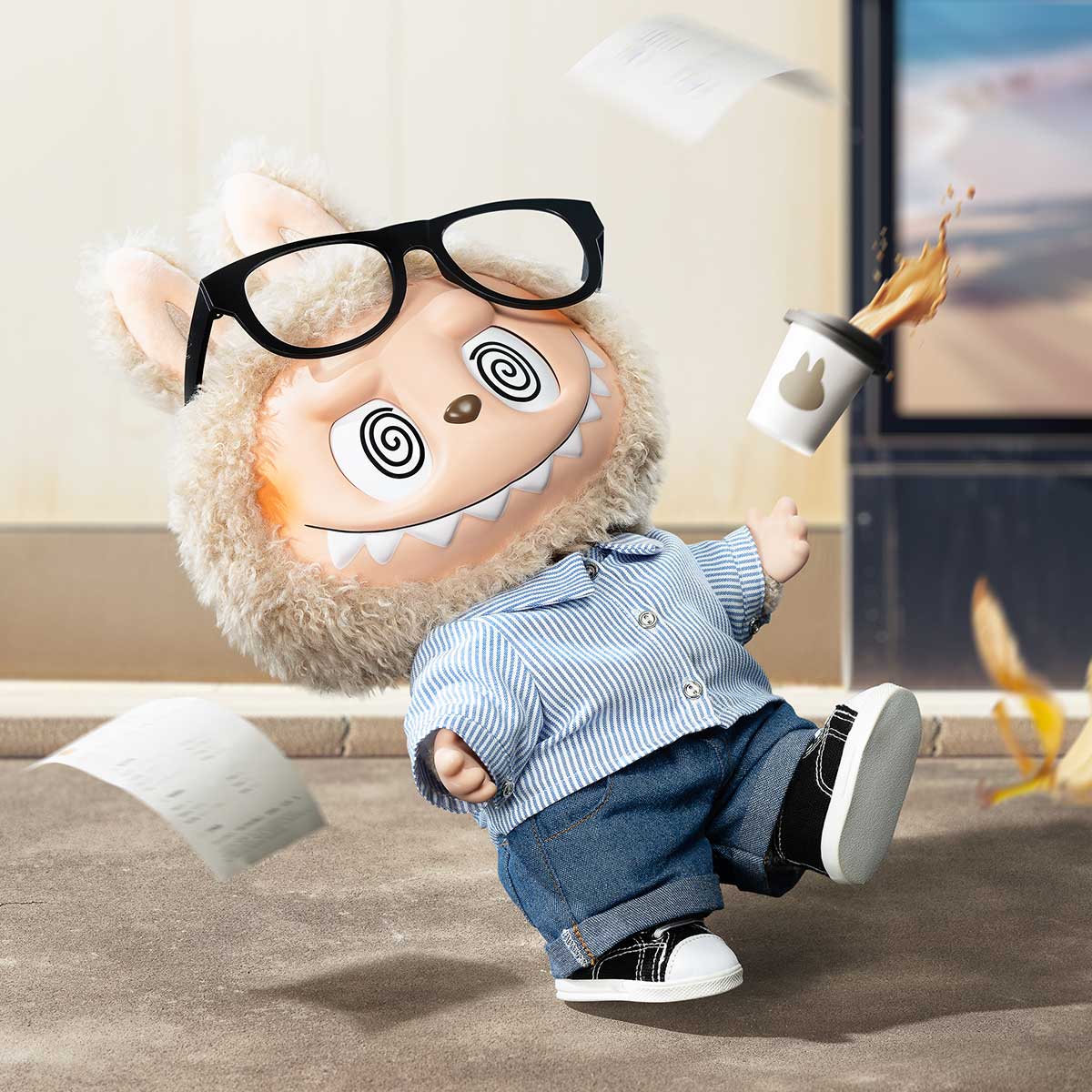 ***Pre-order shipping in 10-14 days***THE MONSTERS - FLIP WITH ME Vinyl Plush Doll - Blind Box Mall