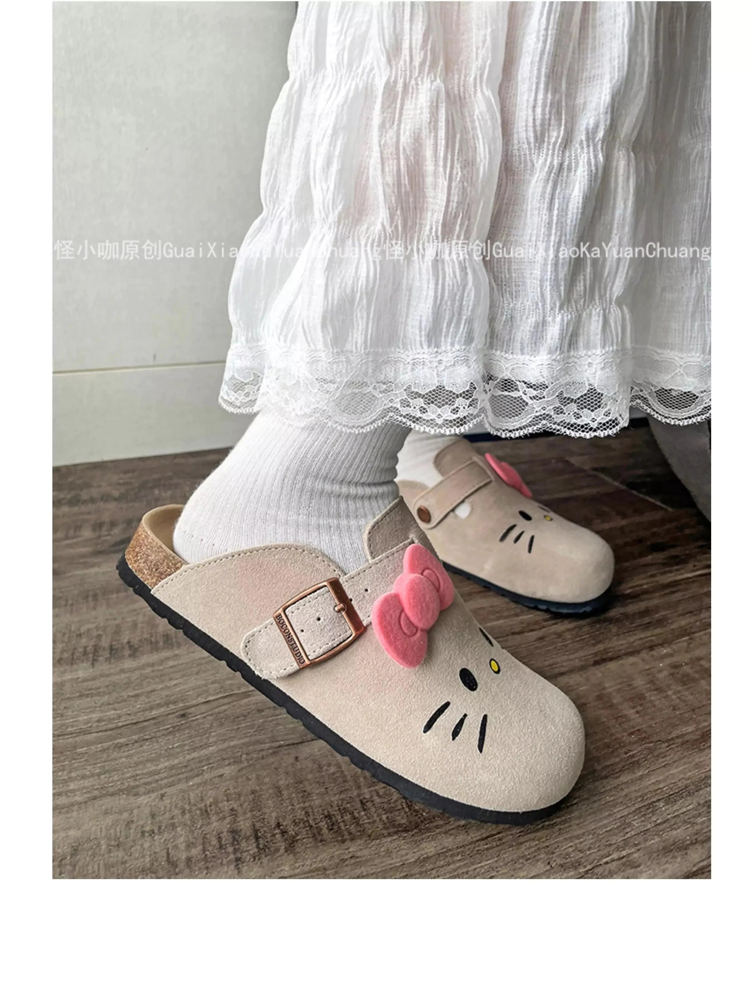 Hello Kitty Suede Soft Footbed Clogs for Women (US size)