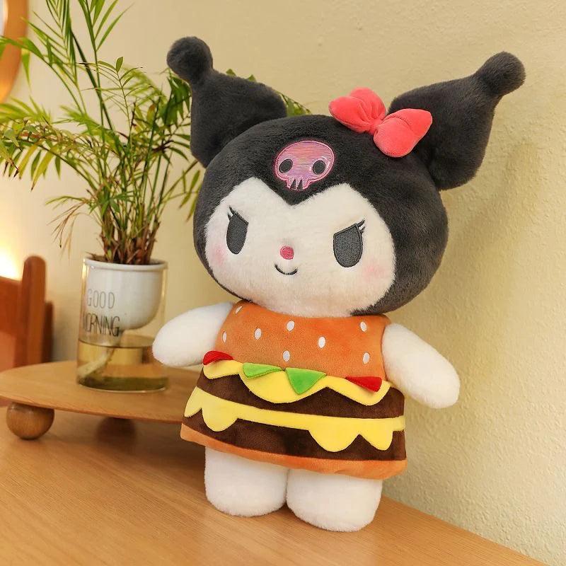 Kuromi /My Melody Burger Plush
