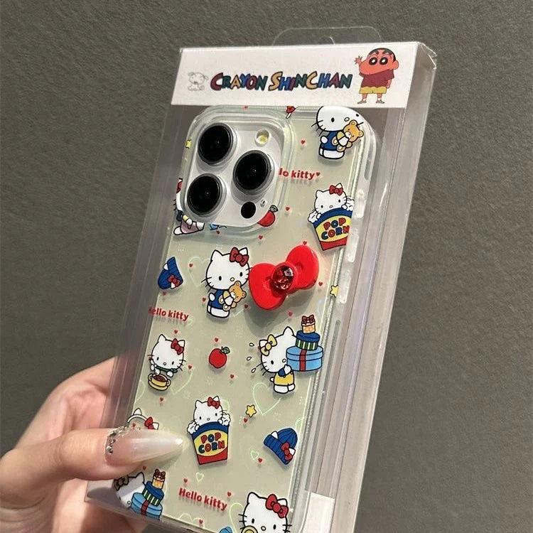 HelloKitty Signature Bow Transparent Phone Case