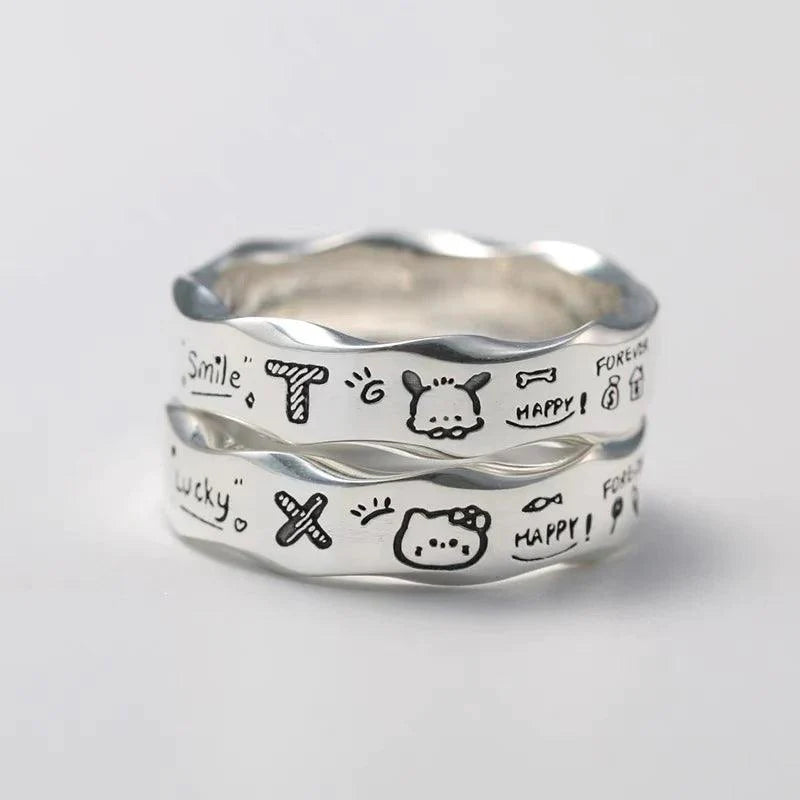 Sanrio Sterling Silver Graffiti Ring