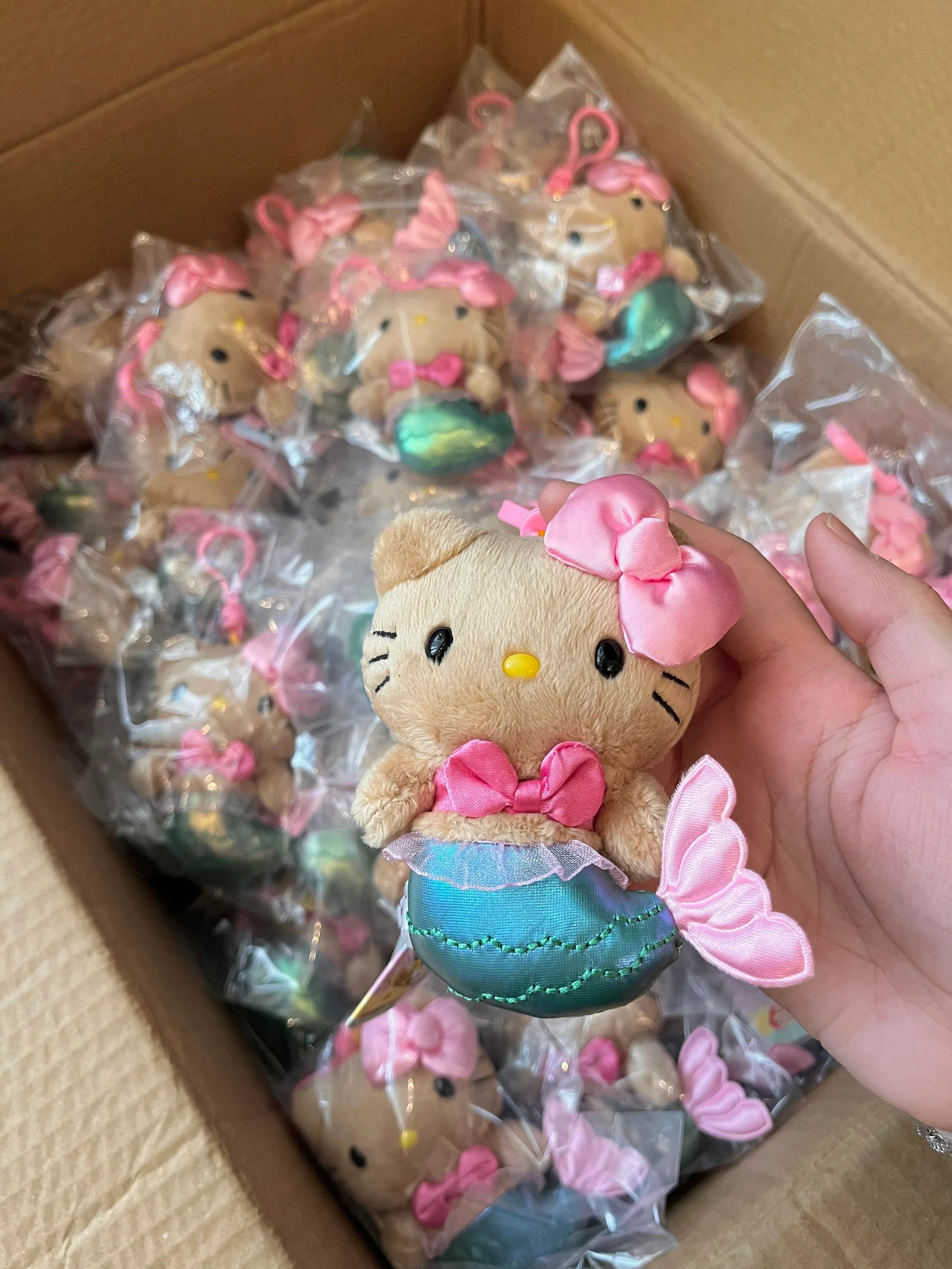 Hello Kitty Mermaid Plush Keychain