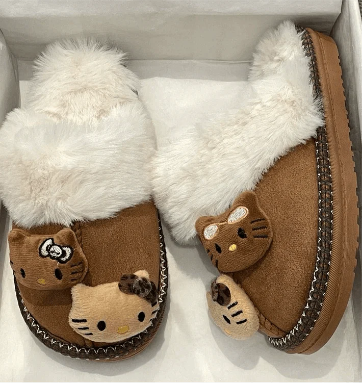 HelloKitty Fuzzy Fairy Slippers