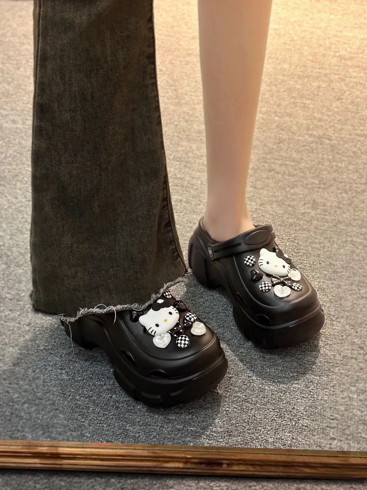 HelloKitty Clogs Platform Shoes