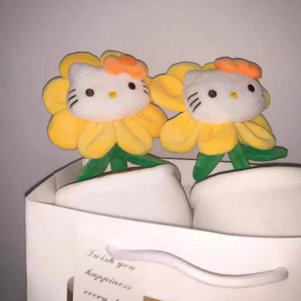 Hello Kitty Flower Pot Plushies