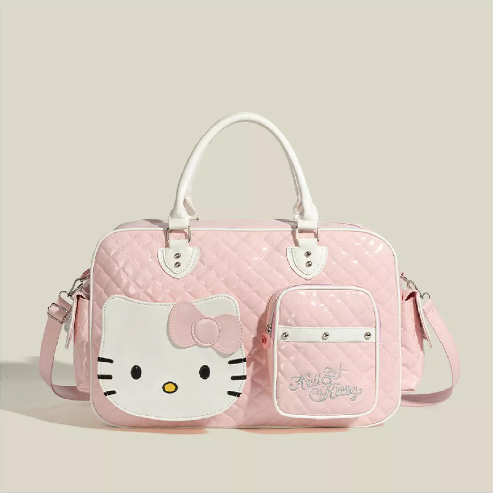 HelloKitty Cute PU Weekender Duffel Bag