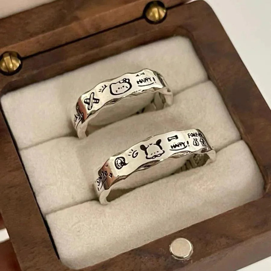 Sanrio Sterling Silver Graffiti Ring