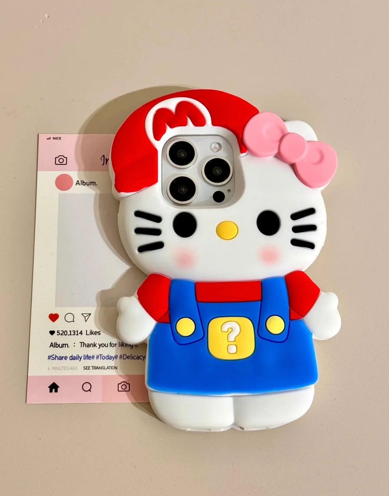 Hello Kitty x Super Mario Phone Case