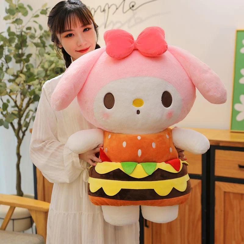 Kuromi /My Melody Burger Plush