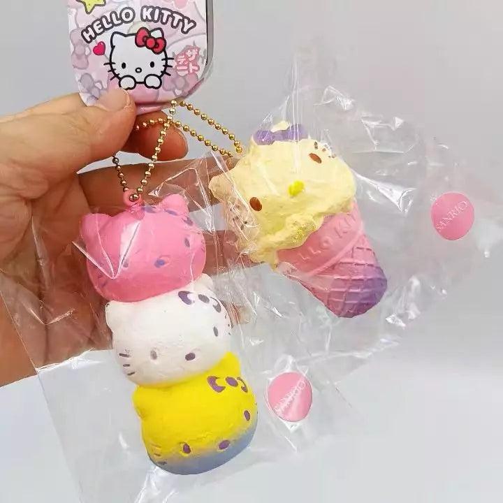 Hello Kitty Food Slow Rising  Squishy Keychain