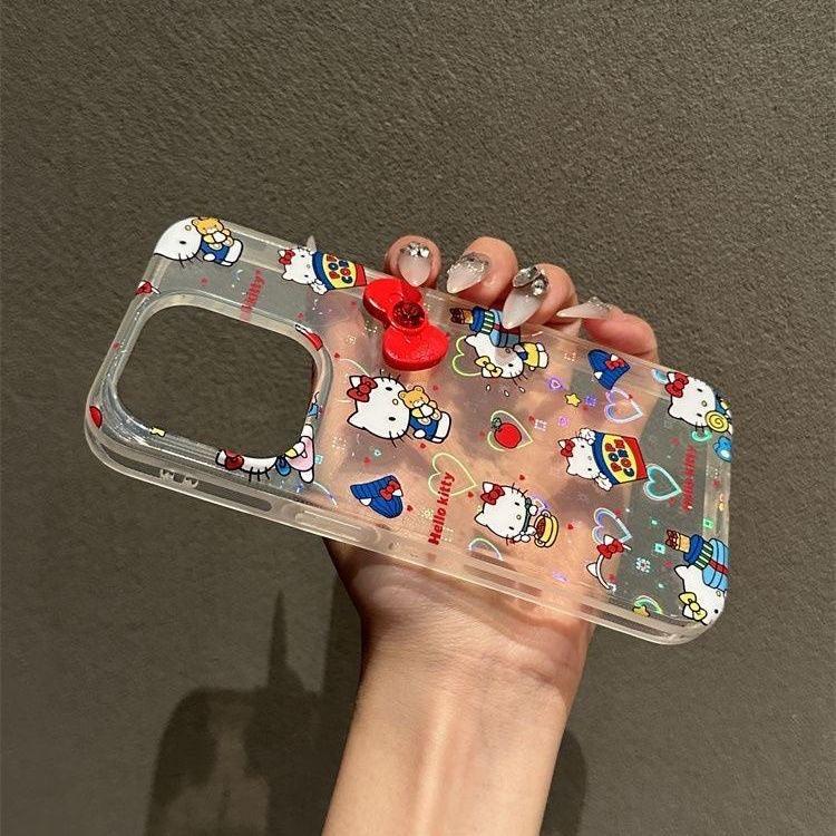 HelloKitty Signature Bow Transparent Phone Case