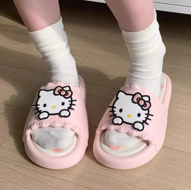 Sanrio Polka Dot Ruffle Soft Sole Sandals