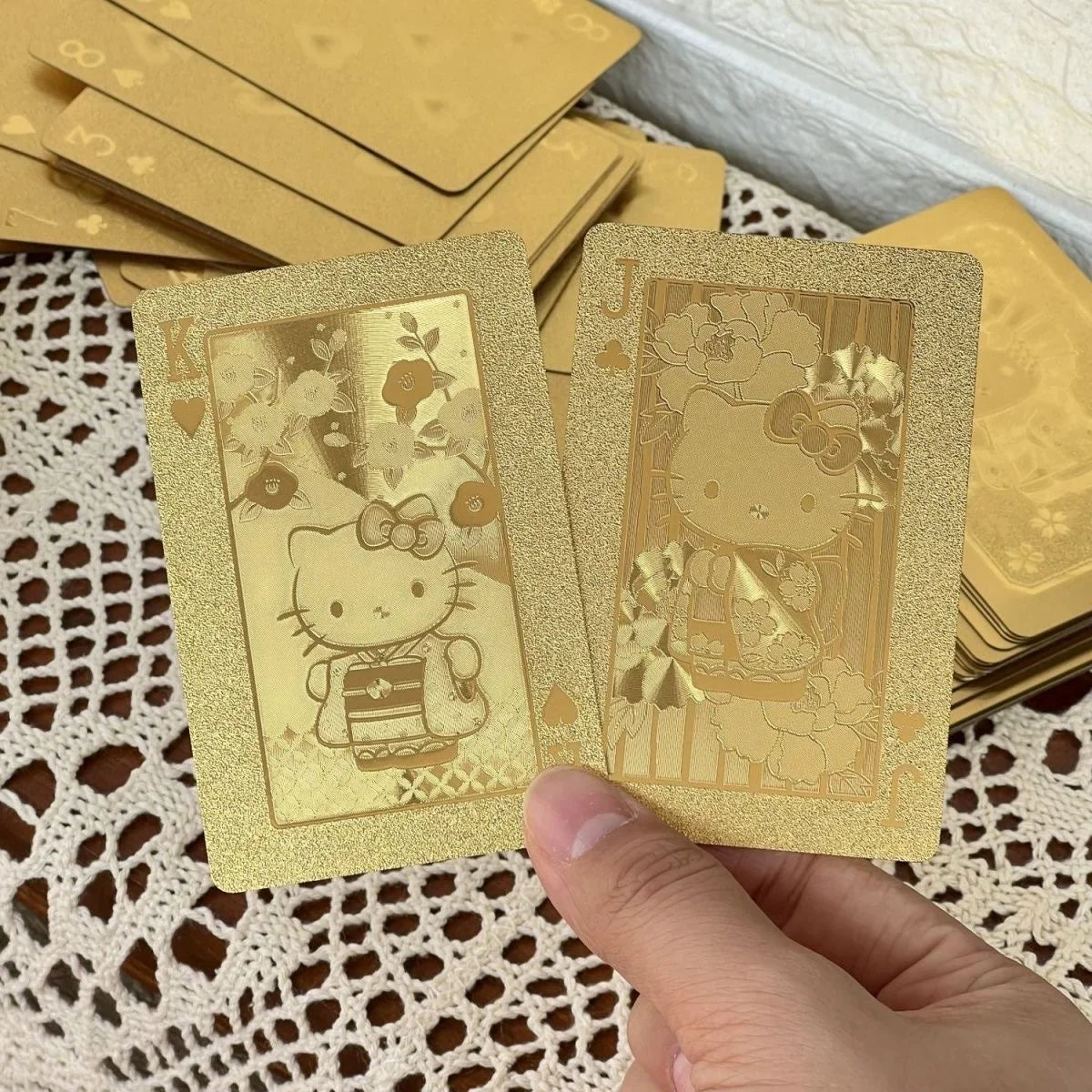 Hello Kitty Golden Deluxe Playing Cards