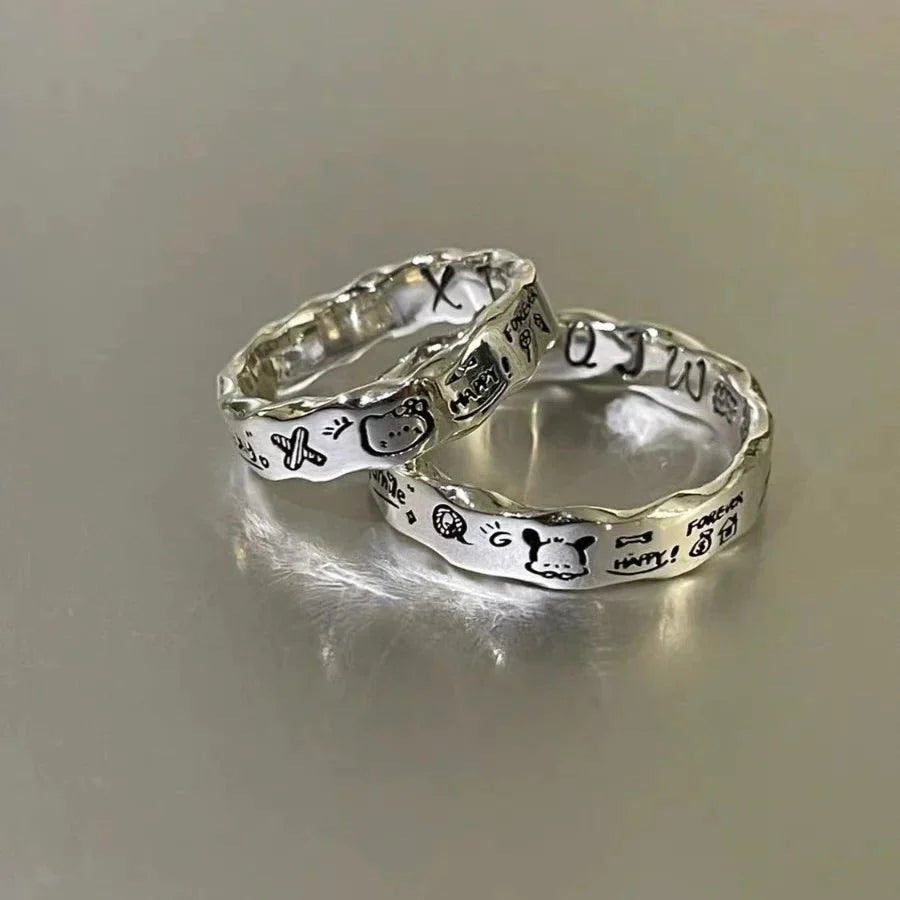 Sanrio Sterling Silver Graffiti Ring