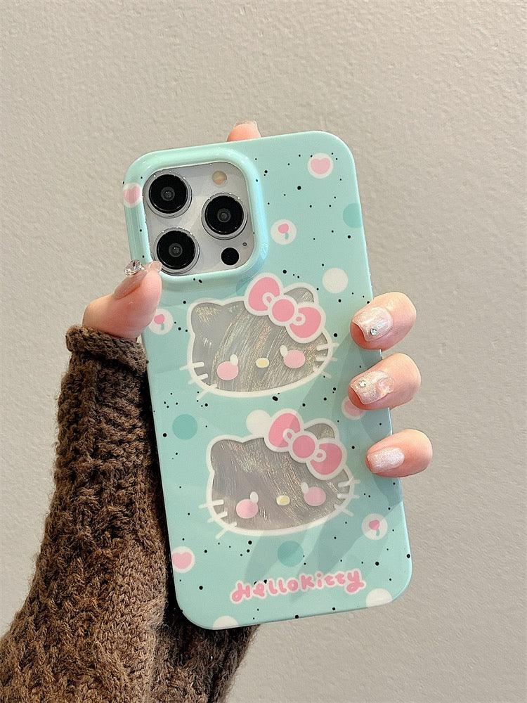 HelloKitty Mint Phone Case with Phone Charm
