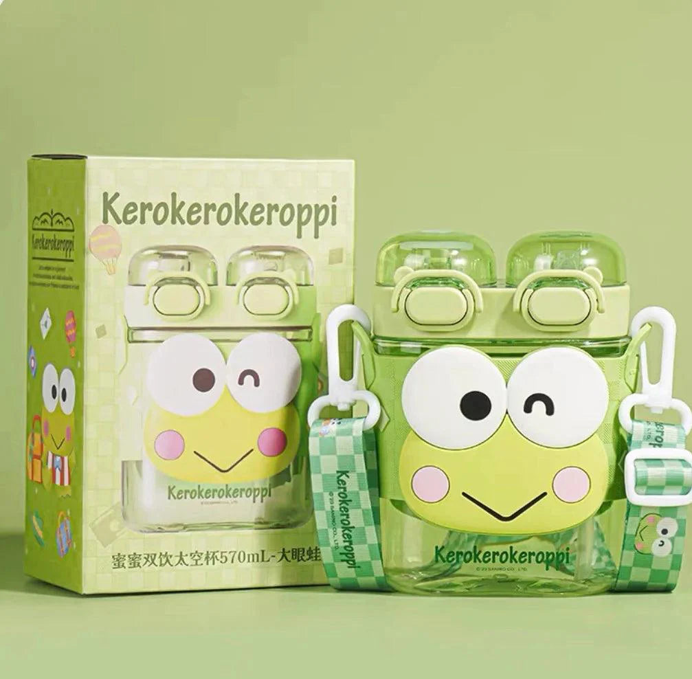 Sanrio Dual-Drinking Straw Cup