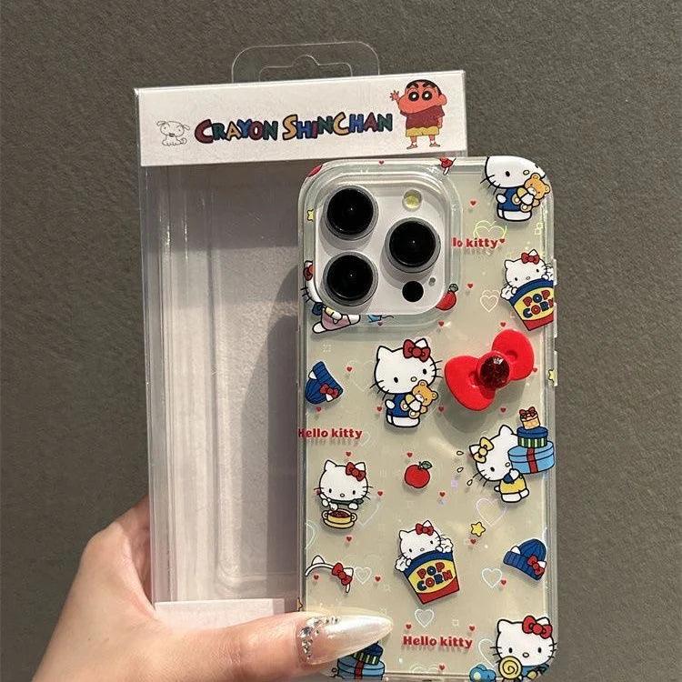 HelloKitty Signature Bow Transparent Phone Case
