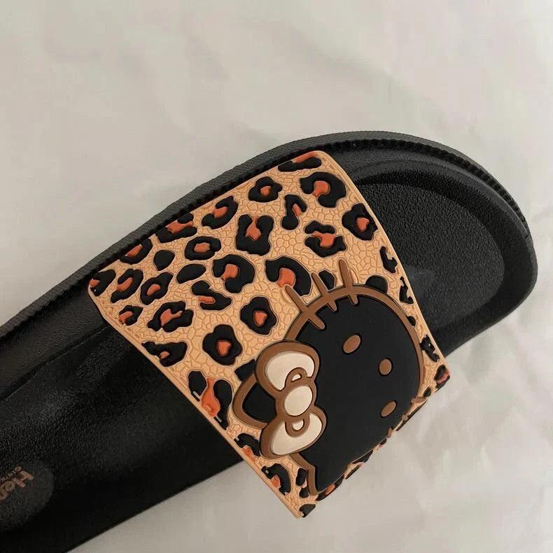Hello Kitty Leopard Print Slippers