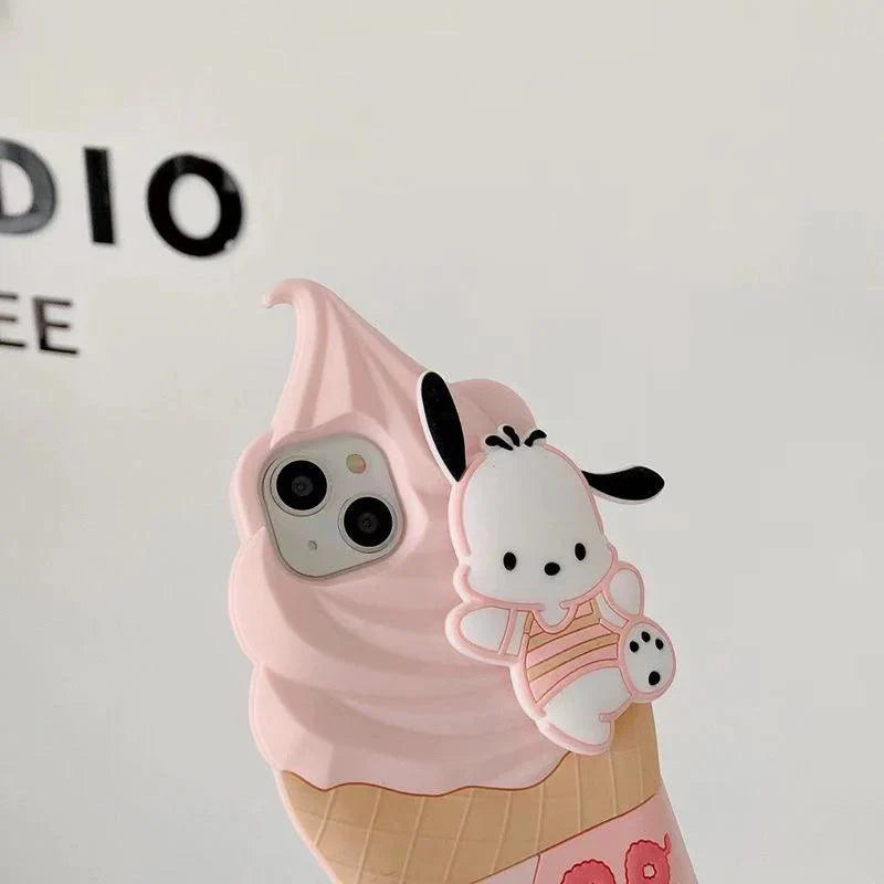 Pochacco/Hello Kitty Ice Cream Phone Case
