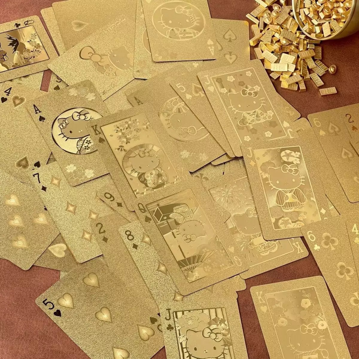 Hello Kitty Golden Deluxe Playing Cards