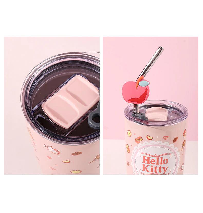 Sanrio Stainless Steel Tumblers  with Lid and Straw