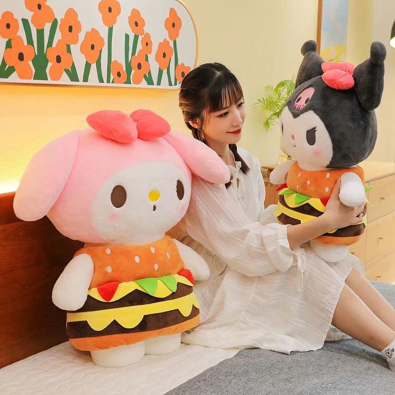 Kuromi /My Melody Burger Plush