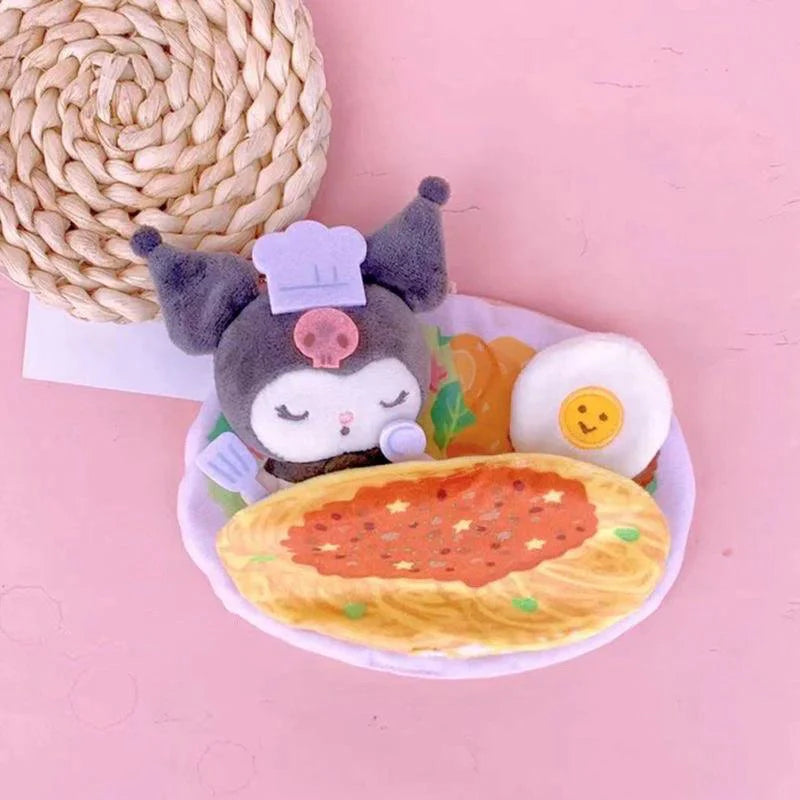 Sanrio Omelette Plushie Keychain