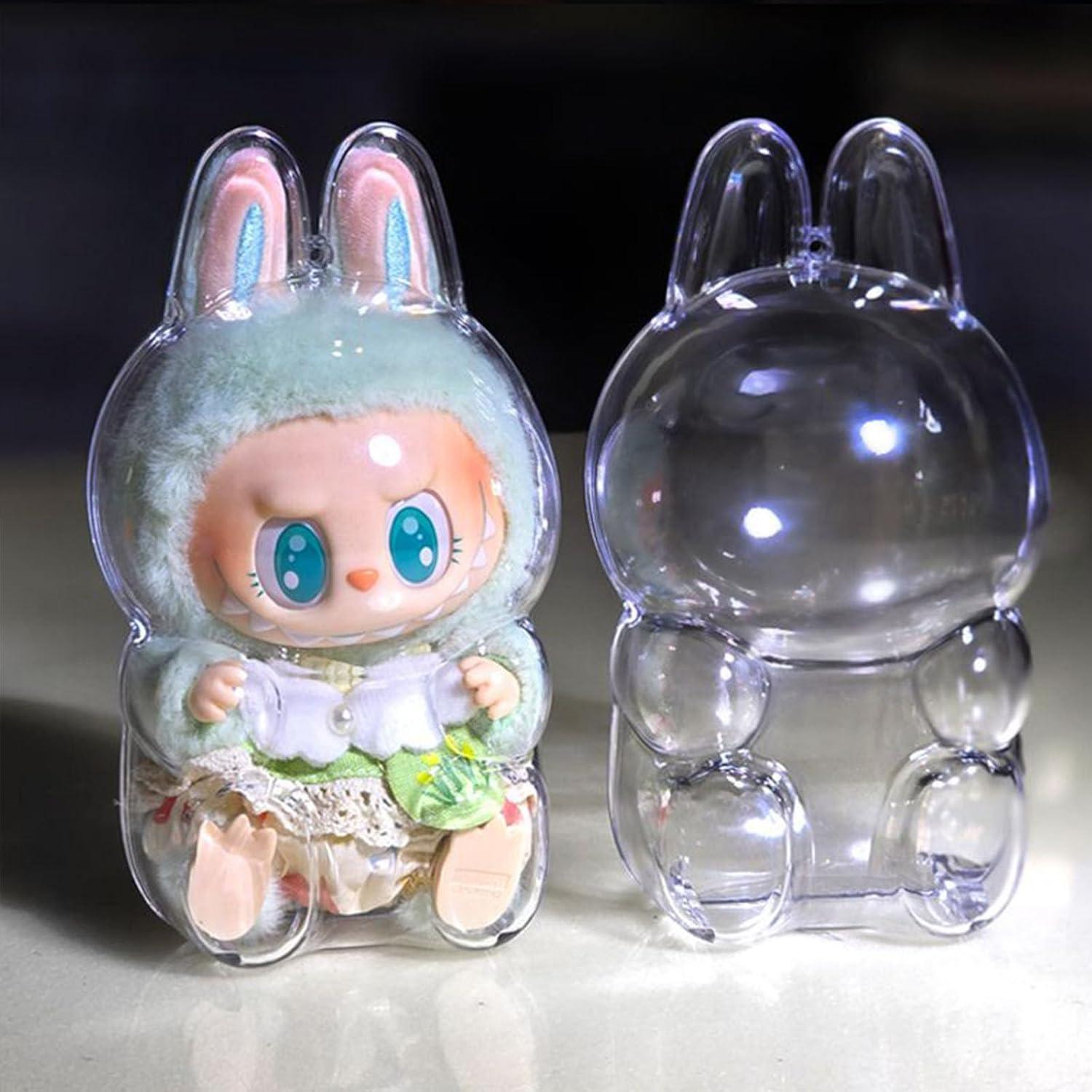 Clear Case for Labubu Have A Seat - Blind Box Mall