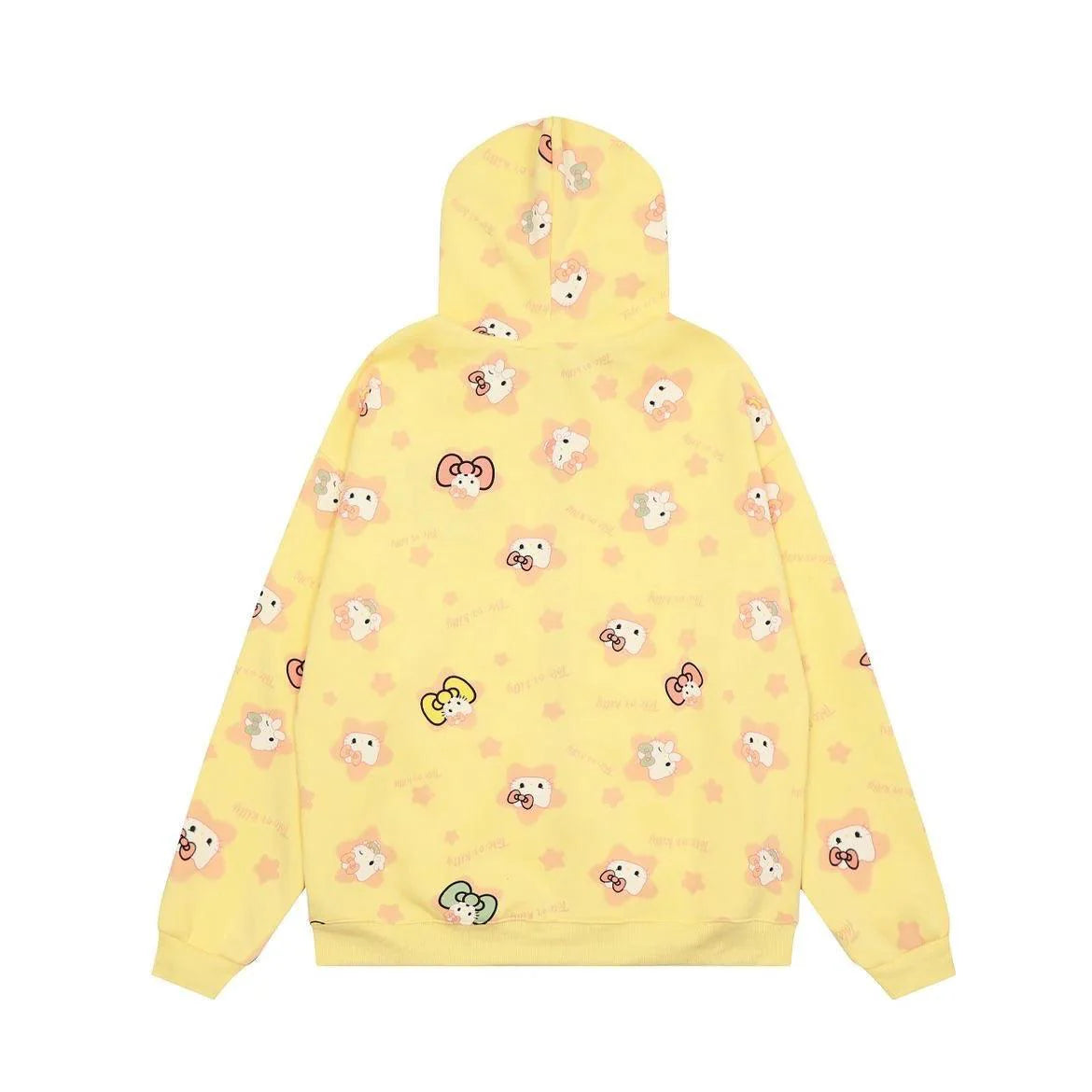HelloKitty Oversize Sweet Patterned Hoodie