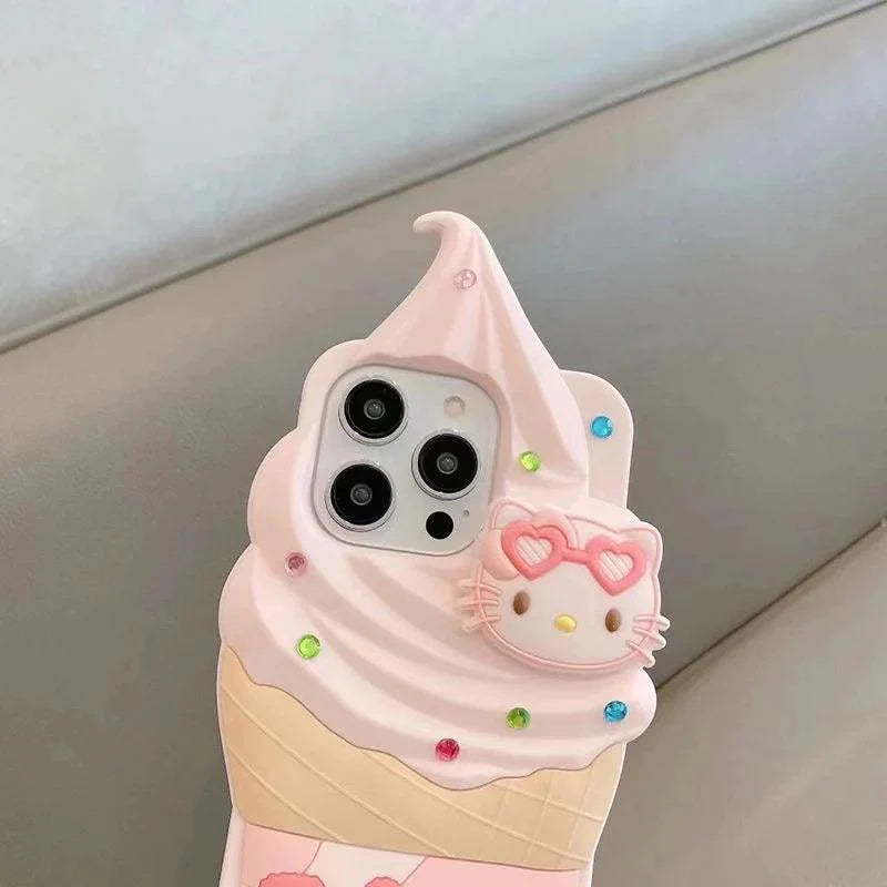 Pochacco/Hello Kitty Ice Cream Phone Case