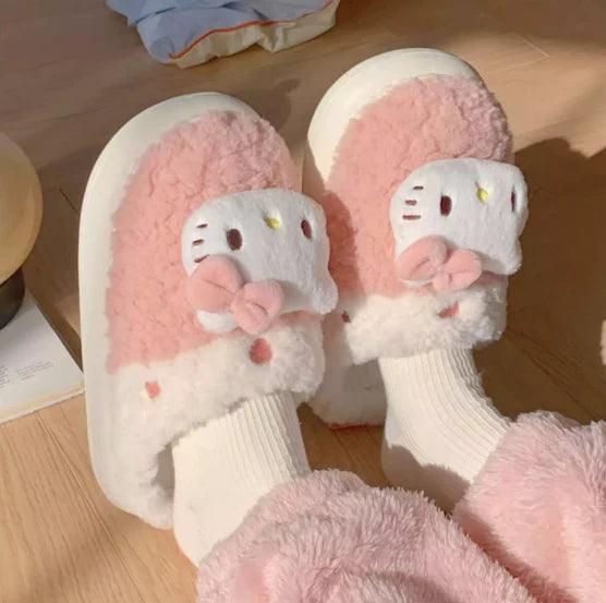 Sanrio Fuzzy Warm Slippers