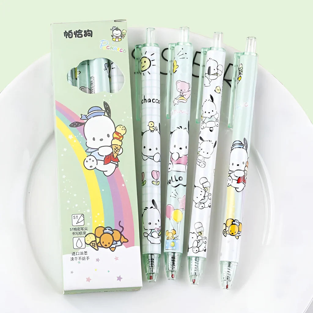 Sanrio Characters Black Gel Ink Pens Set