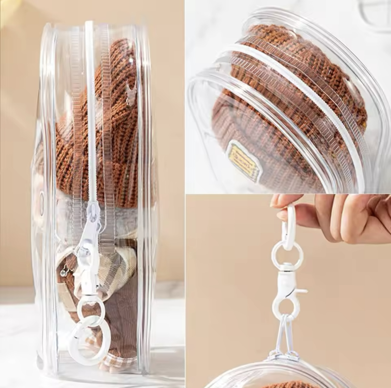 Clear storage case for Labubu/Vinyl Plush Dolls - Blind Box Mall