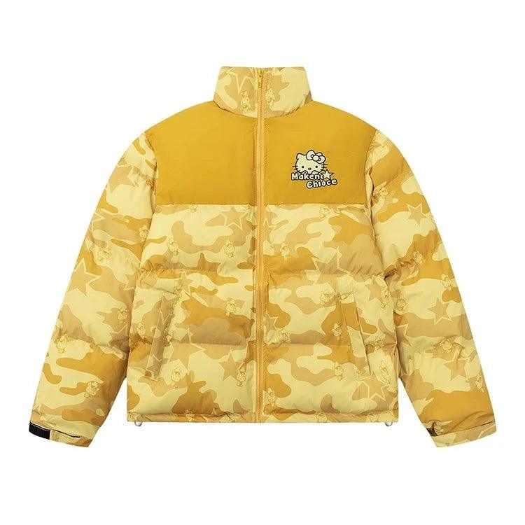 Hello Kitty Camo Baggy Puffer Jacket