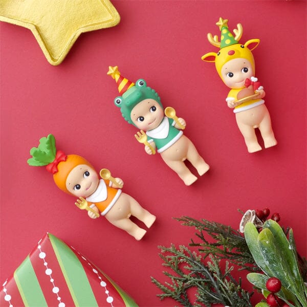 Sonny Angel Collectable Mini Cherub Figurines Christmas Dinner Series Blind Box