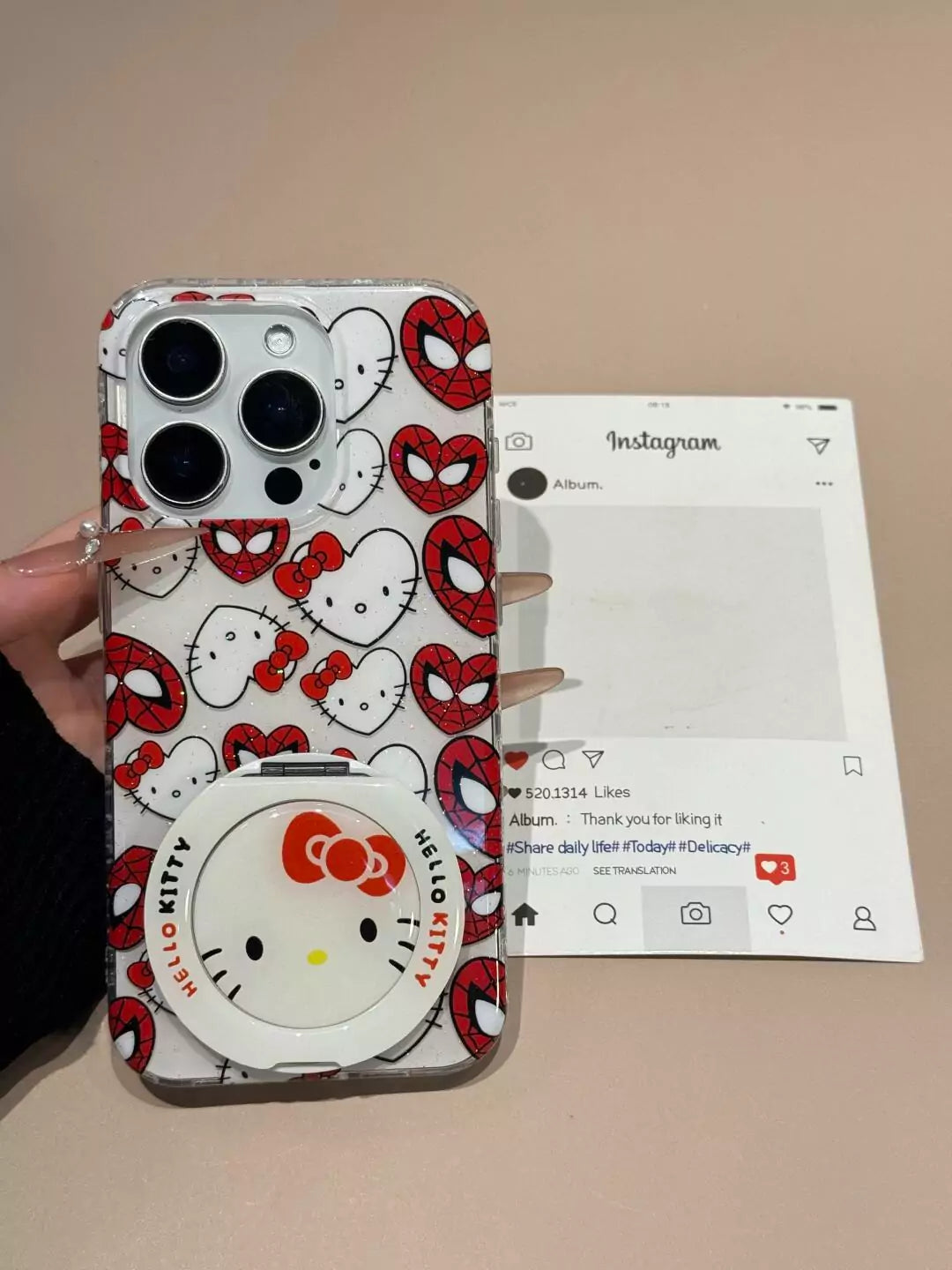 Hellokitty Spiderman Cute Phone Case