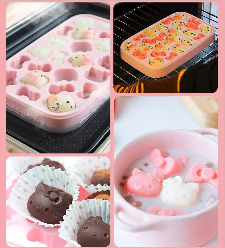 Hello Kitty Press & Pop Silicone Ice Tray