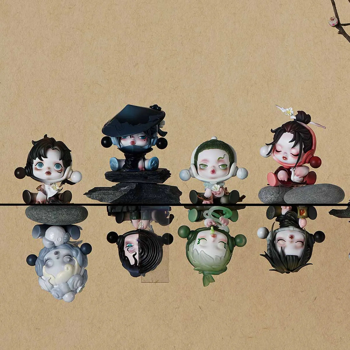 SKULLPANDA Ink Plum Blossom Series Blind Box Figures
