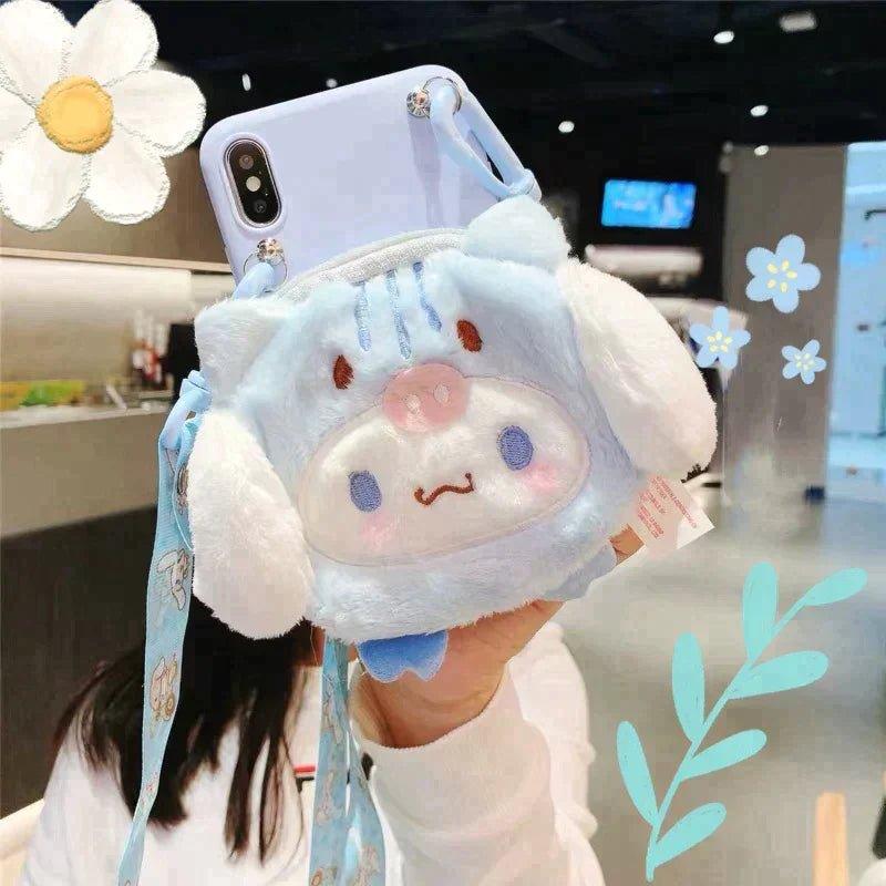 Plushie Pouch and Lanyard iPhone Case featuring My Melody and Cinnamoroll