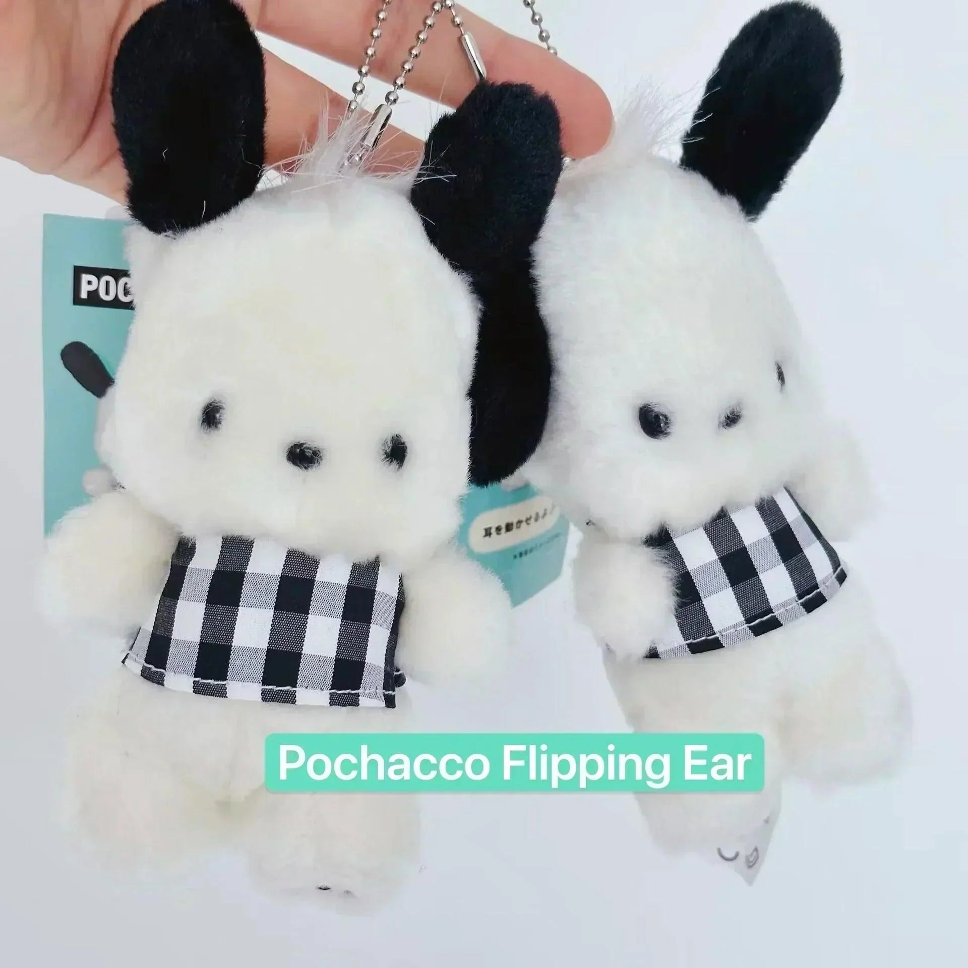 Pochacco Flipping Ear Keychain
