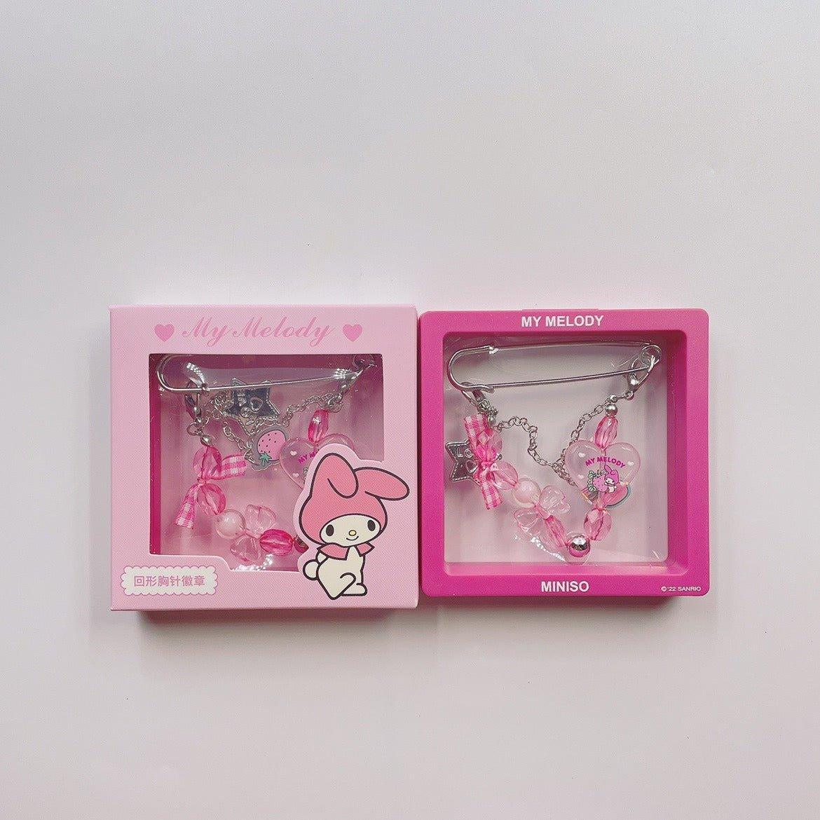 Sanrio Brooch Pin with Case