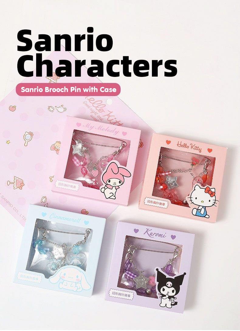 Sanrio Brooch Pin with Case