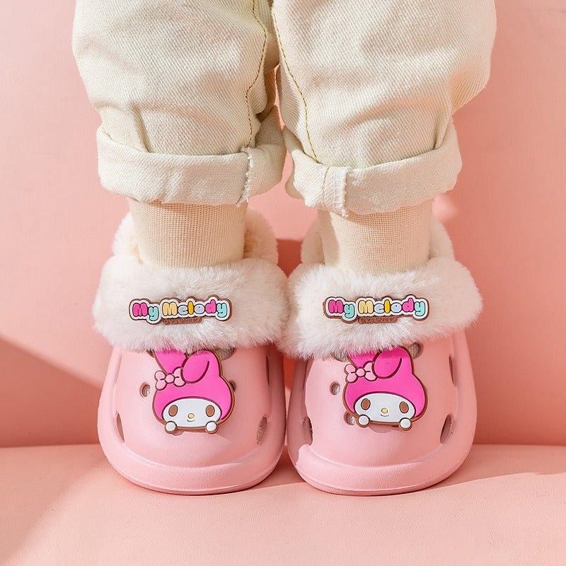 Sanrio Clogs Kids' Fleece Sandals (Removable Fleece)