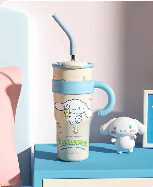 Sanrio Straw Stainless Steel Thermos Tumbler