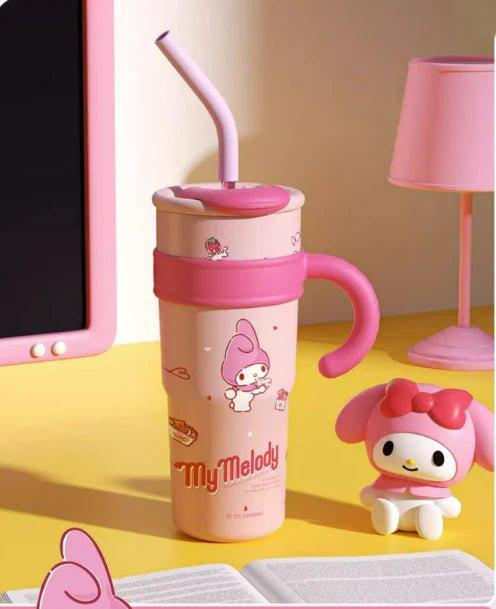 Sanrio Straw Stainless Steel Thermos Tumbler